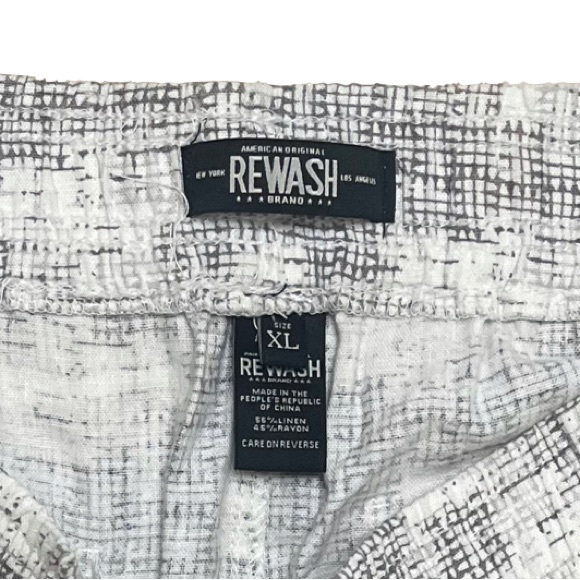 Rewash Snake Print Linen Blend Beach Shorts - Picture 4 of 4
